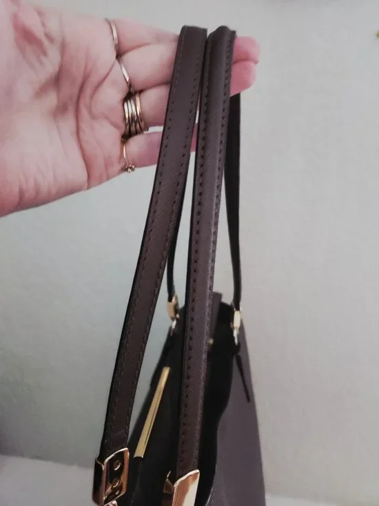 Euc Coach Madison Brown/Bronze Metallic Tote Bag Xl - Picture 3 of 15